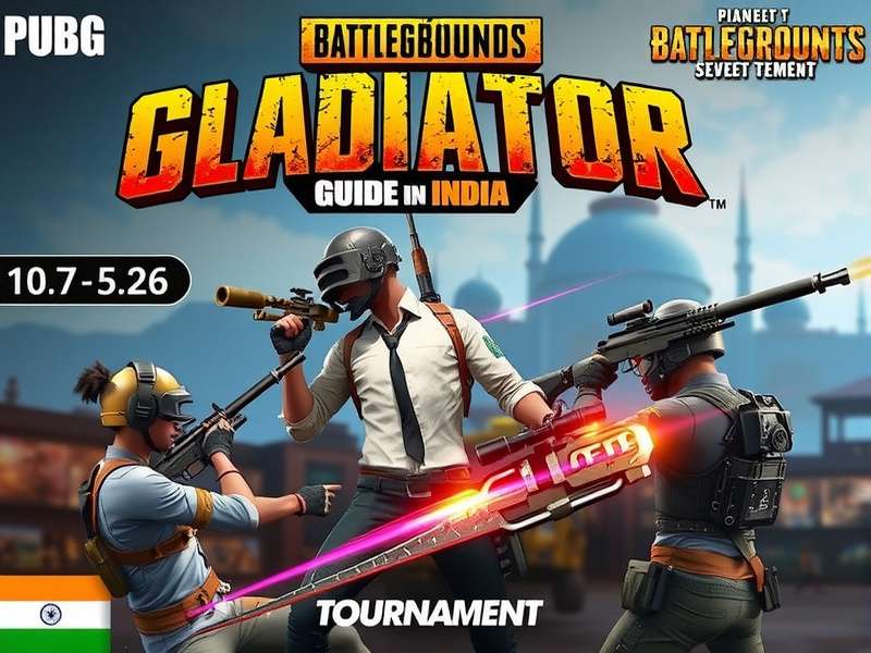 PUBG Power Pro Gladiator gameplay screenshot showing Indian map elements